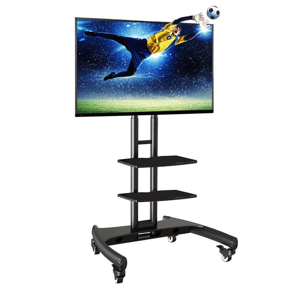 AVA1500TP - [Outlet 0285] ekskluzywny mobilny stojak z dwiema półkami, do TV LCD, LED plazma 32"-70" 