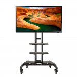 AVA1500TP - [Outlet 0194] ekskluzywny mobilny stojak z dwiema półkami, do TV LCD, LED plazma 32"-70" 