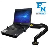 F80BH2 - Solidny, obrotowy, uchwyt biurkowy na sprężynie gazowej pod laptop lub monitor 