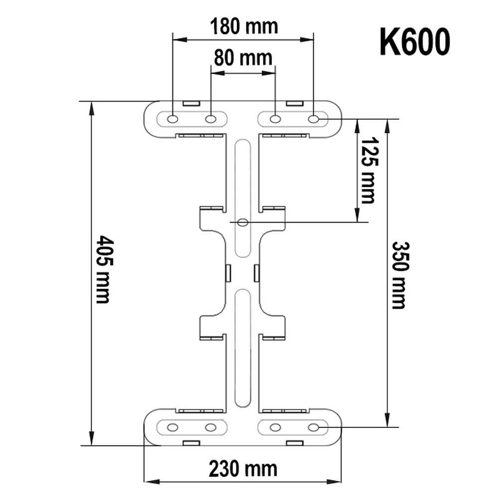 K600 - Wysokiej jakości obrotowy uchwyt do telewizorów LCD LED Plazma 40" - 70"