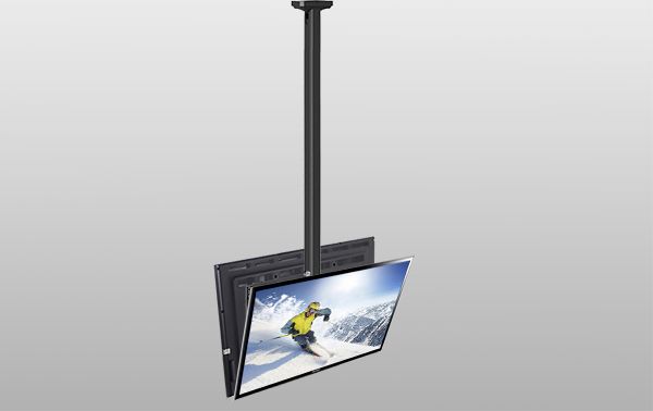 T6030B - Profesjonalny, obrotowy uchwyt sufitowy do dwóch TV LCD 32" - 60" (1,65m - 3m)